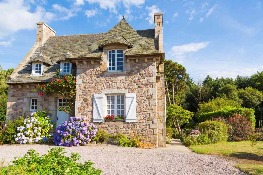 Countryside property outside Paris with land and traditional French architecture