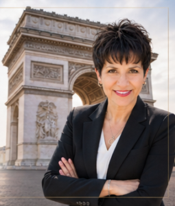 English-speaking buyer agent in Paris guiding international clients through property purchase