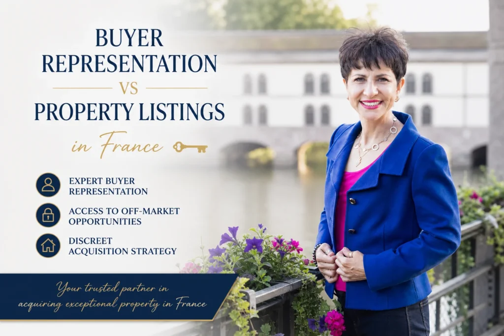 Luxury property buyer representation in France with access to off-market real estate opportunities and discreet acquisition strategy