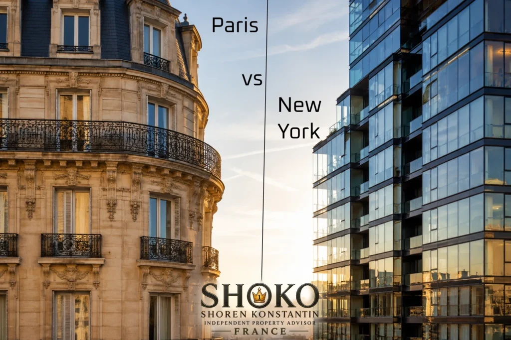 International buyer comparing Paris and New York property markets