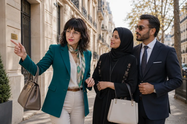 شوكو ترافق زوجين خليجيين في جولة عقارية خاصة بباريس